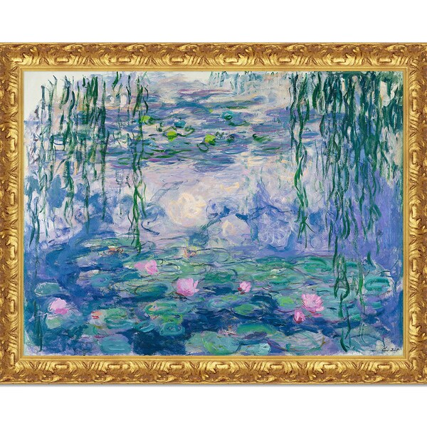 Impression encadrée sur toile - Made in Italy - Claude Monet Waterlilies