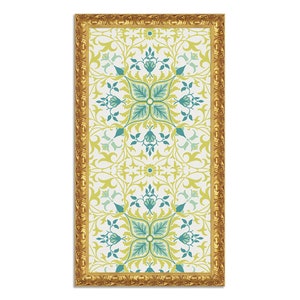 Impression sur toile avec effet peint avec cadre classique en bois doré - Made in Italy - William Morris - Vine