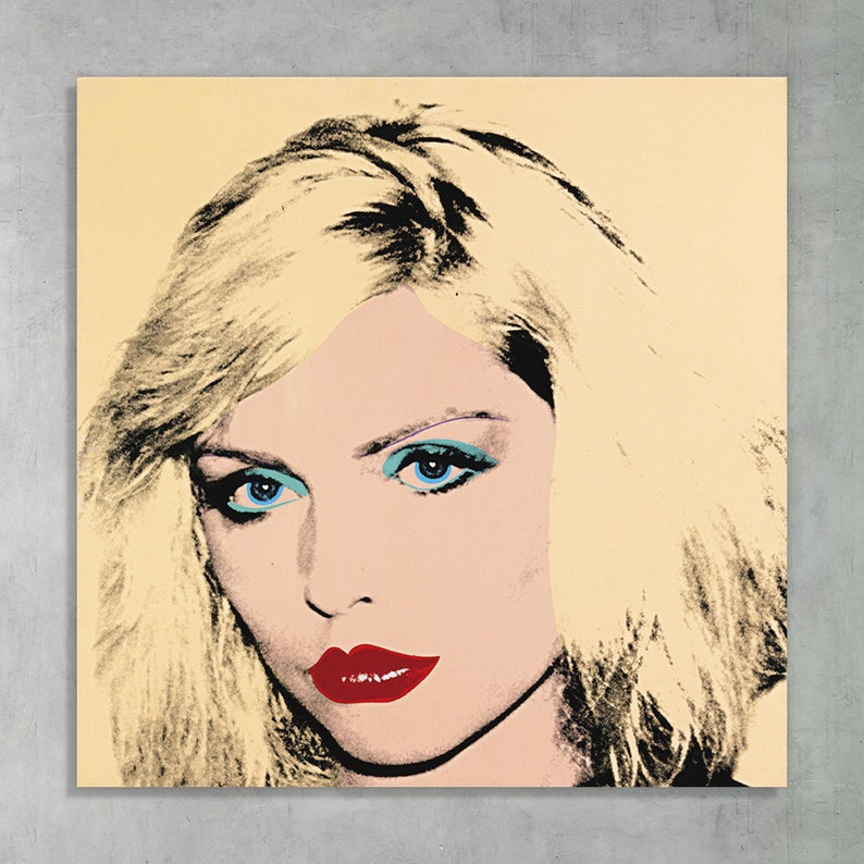 Art print Andy Warhol debbie harry contemporary art Made in Italy