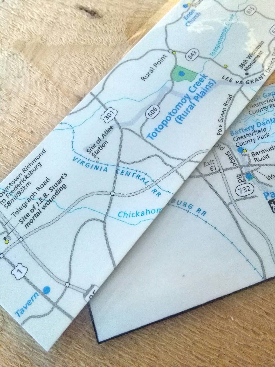 Set of Modern Maps Bookmarks - Etsy
