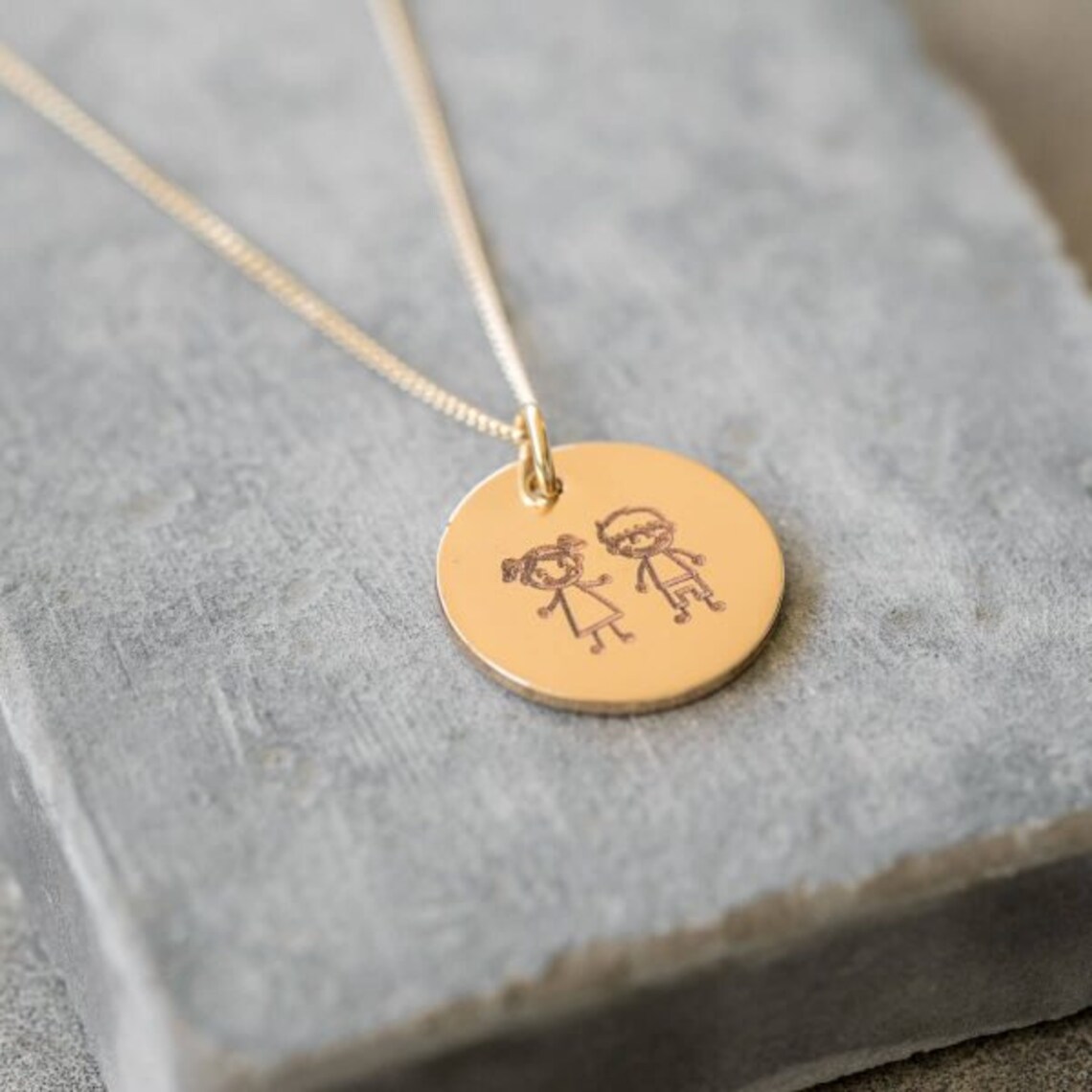 Personalized Family Necklace Custom Family Necklace Engraved Etsy