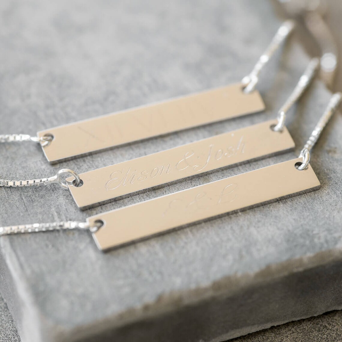 Heather Hawkins - Fine Diamond Bar Necklace - Customizable main image 0