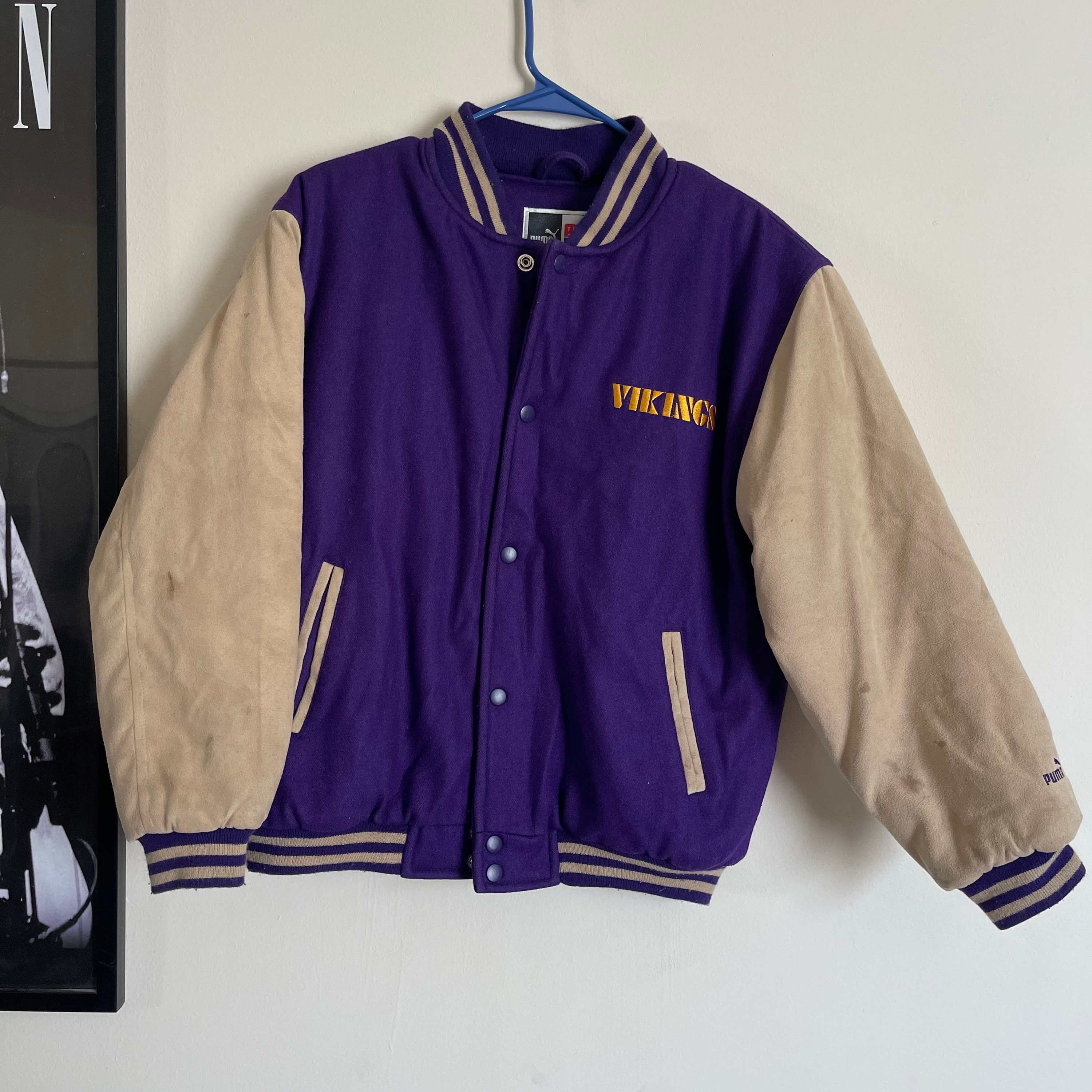 Vintage vikings jacket clearance