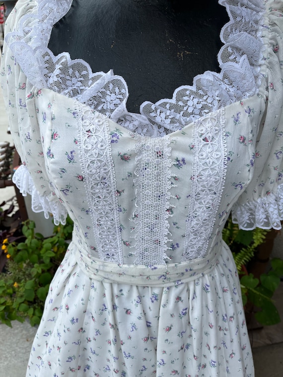 Gunne sax cottagecore long peasant dress with lac… - image 2