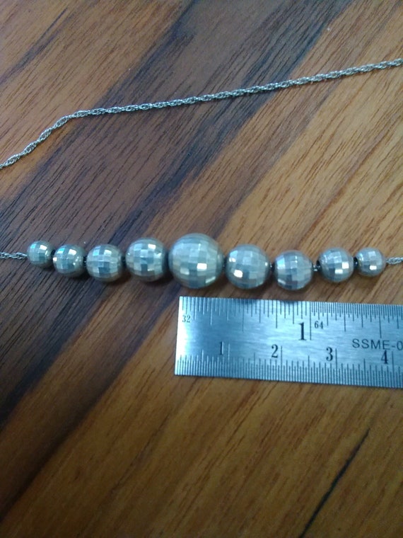 Gorgeous strobe effect sterling silver graduated … - image 8