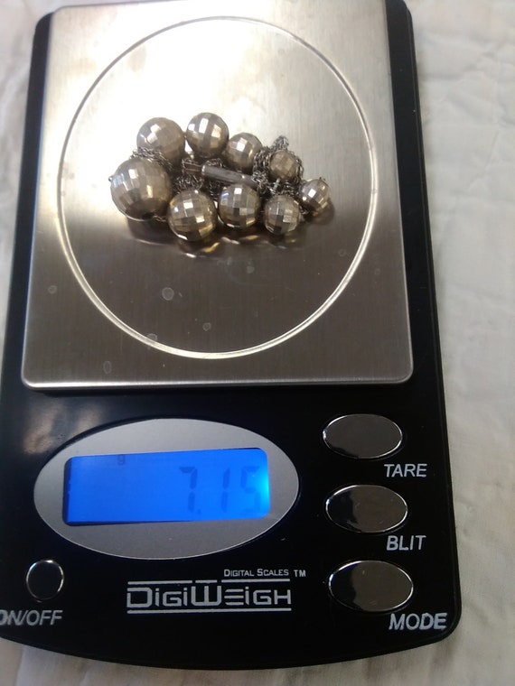 Gorgeous strobe effect sterling silver graduated … - image 9