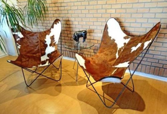 Classic Cover Cowhide Leather Bkf Butterfly Chair Only Etsy