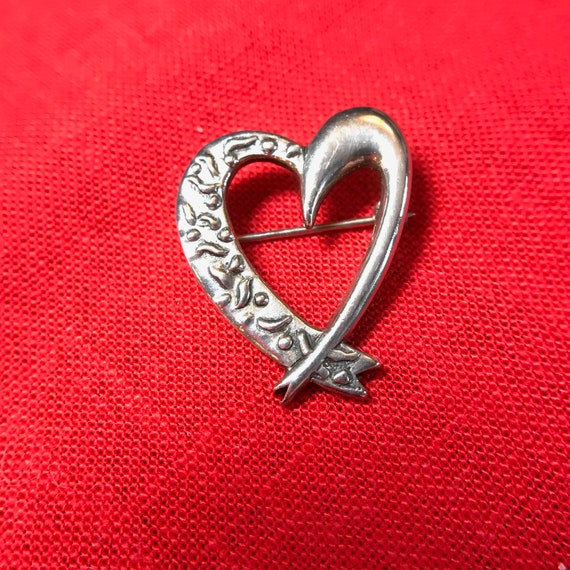 My Valentine: A Sterling Silver Open Heart - image 3