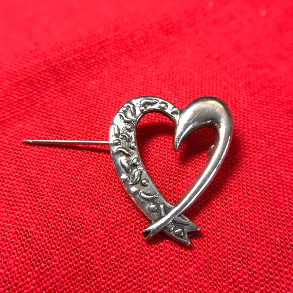 My Valentine: A Sterling Silver Open Heart - image 4