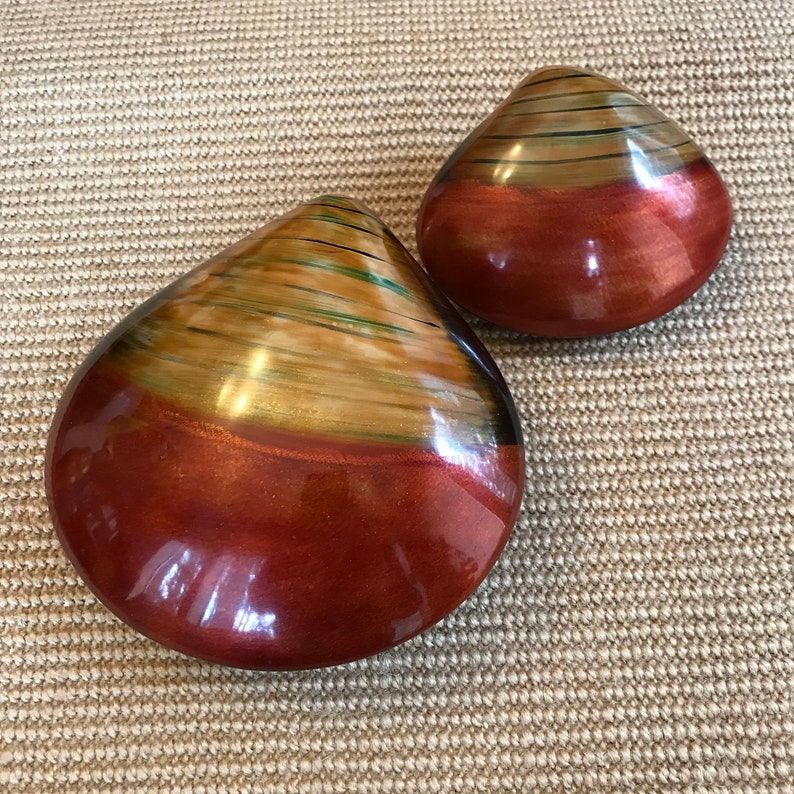 Urushi Wooden Shell Box Set Japanese Lacquerware - Etsy