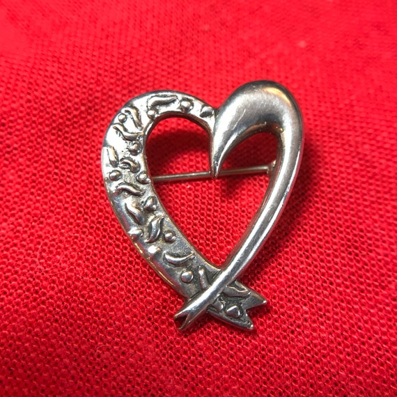 My Valentine: A Sterling Silver Open Heart - image 1