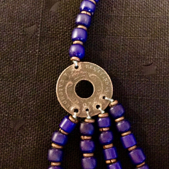 Antique Lapis Lazuli Beaded Necklace NEW PRICE! - image 1