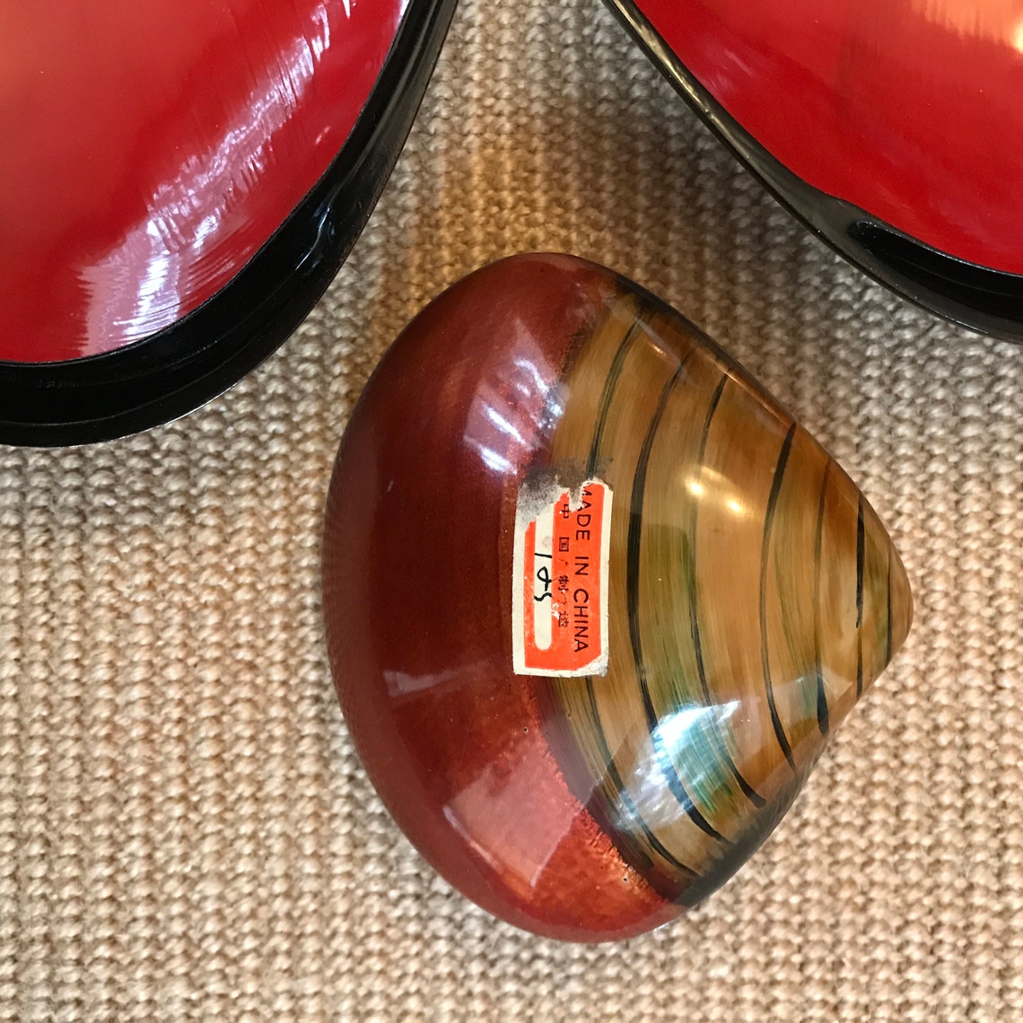 Urushi Wooden Shell Box Set Japanese Lacquerware - Etsy