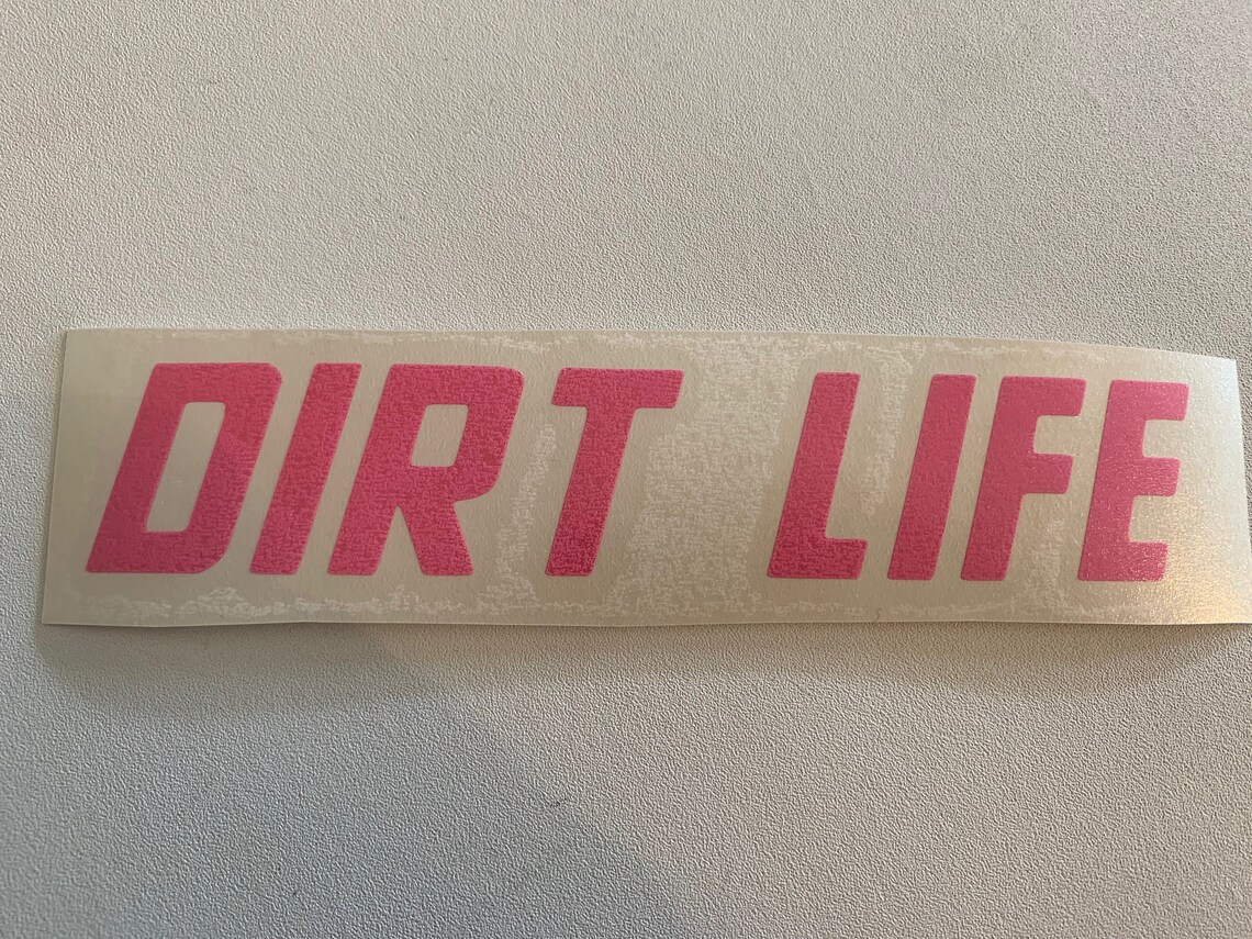 Dirt Life Sticker Vinyl Decal Dirt Track Racing Etsy.de