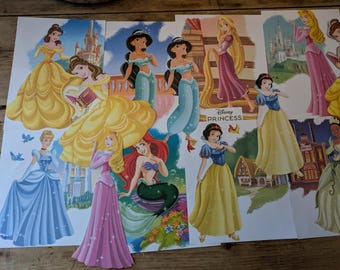 Disney Princess ,Ephemera Pack 55pc, scrapbooking, junk journals, party packs, card making etc