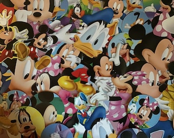 Disney Mickey Mouse and Minnie and friends 50 piece Ephemera Pack , Die Cut and fussy cut Classic Pictures for scrapbooking/ junk journals