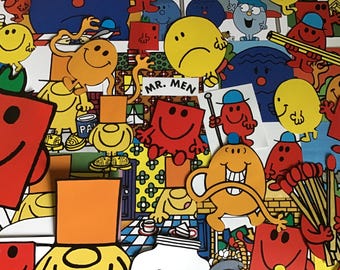 Mr.Men ephemera 50 piece pack, Roger Hargreaves / hand cut ideal for a range of craft activities, scrapbooking, journals, card making