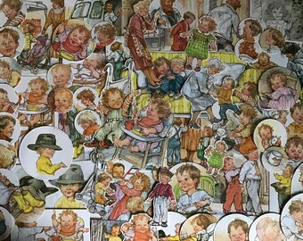 Alfie and Annie Rose (Shirley Hughes’s) ephemera pack 65 hand cut images and embellishments, nostalgia, nursery journals, scrapbooking