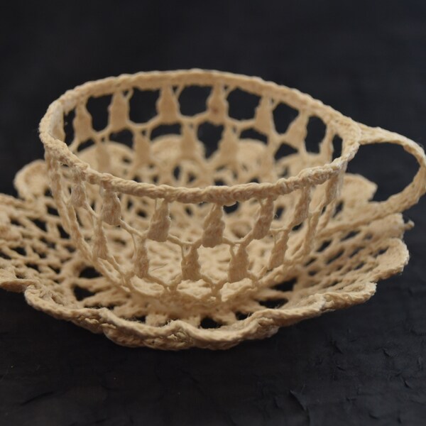 Crochet Tea Cup Etsy