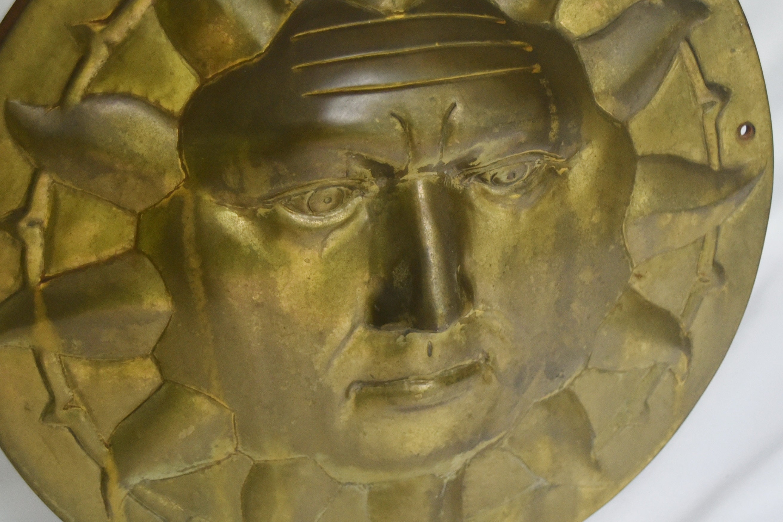 Inca Sun God Brass Wall Decor Vintage Solid Cast Bas Relief Eb4436 - Etsy