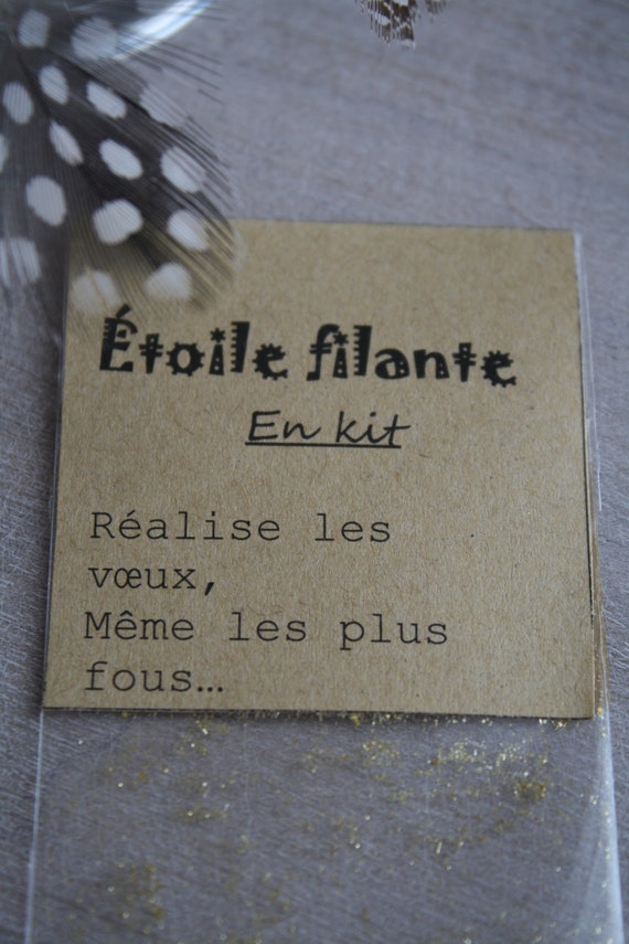 Etoile Filante En Kit Message Positif Idée Cadeau De Noël Mini Carte Pensée Positive Porte Bonheur Marque Page Carte De Voeux