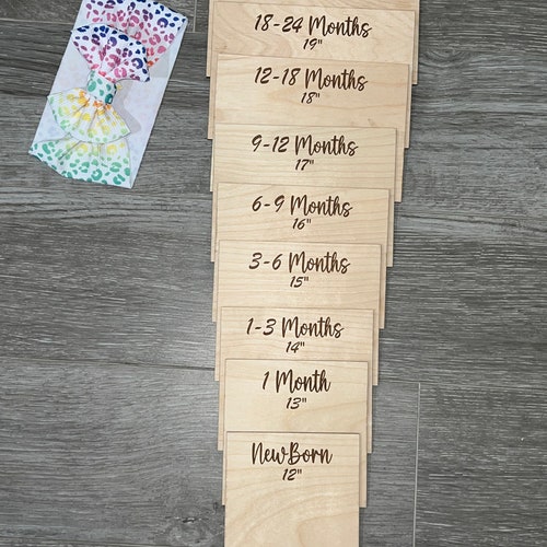 Headwrap Size Guide Board Set Headwrap Chalkboard Set Etsy