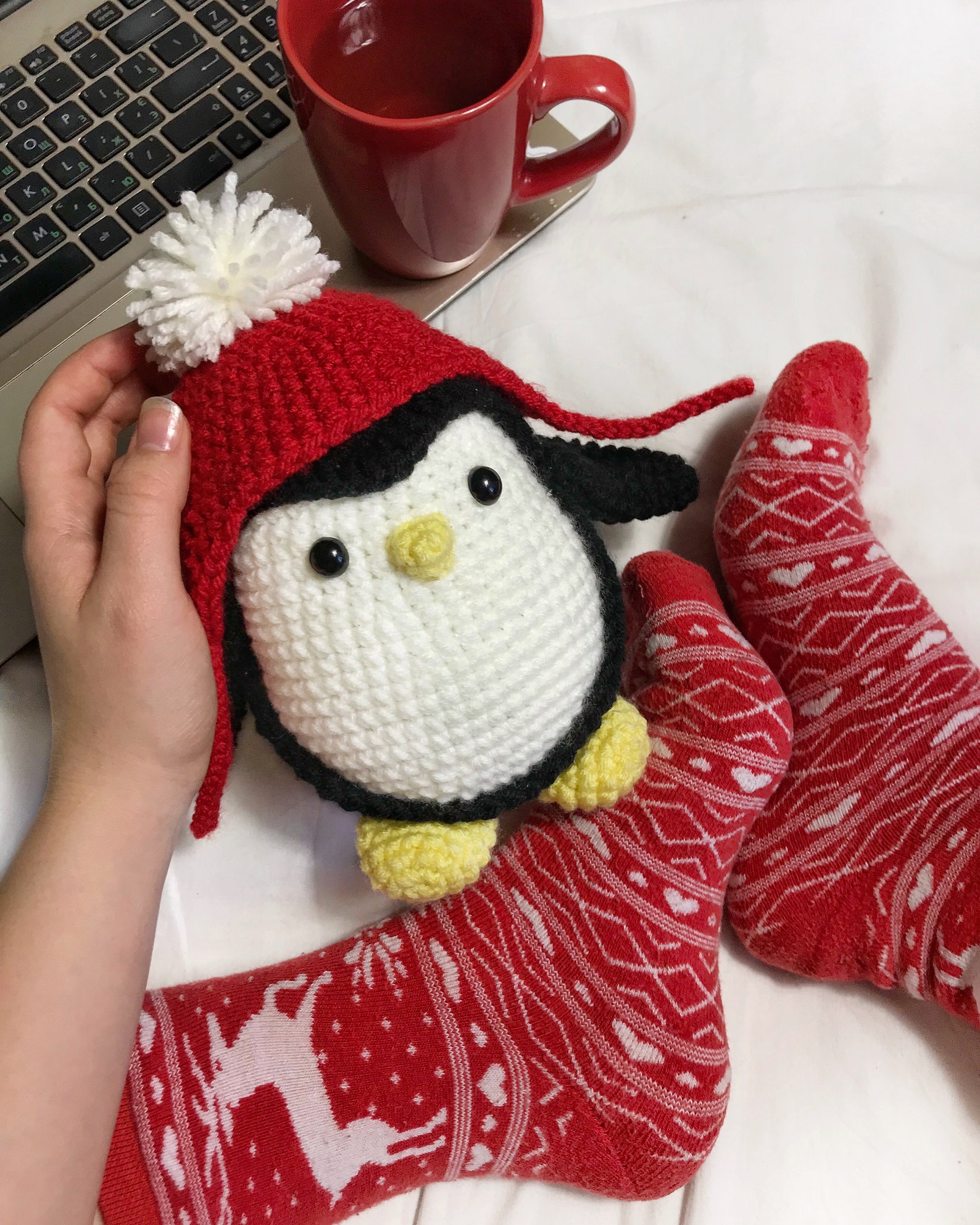 Christmas Crochet Penguin Pattern Pdf Amigurumi English PDF Etsy UK