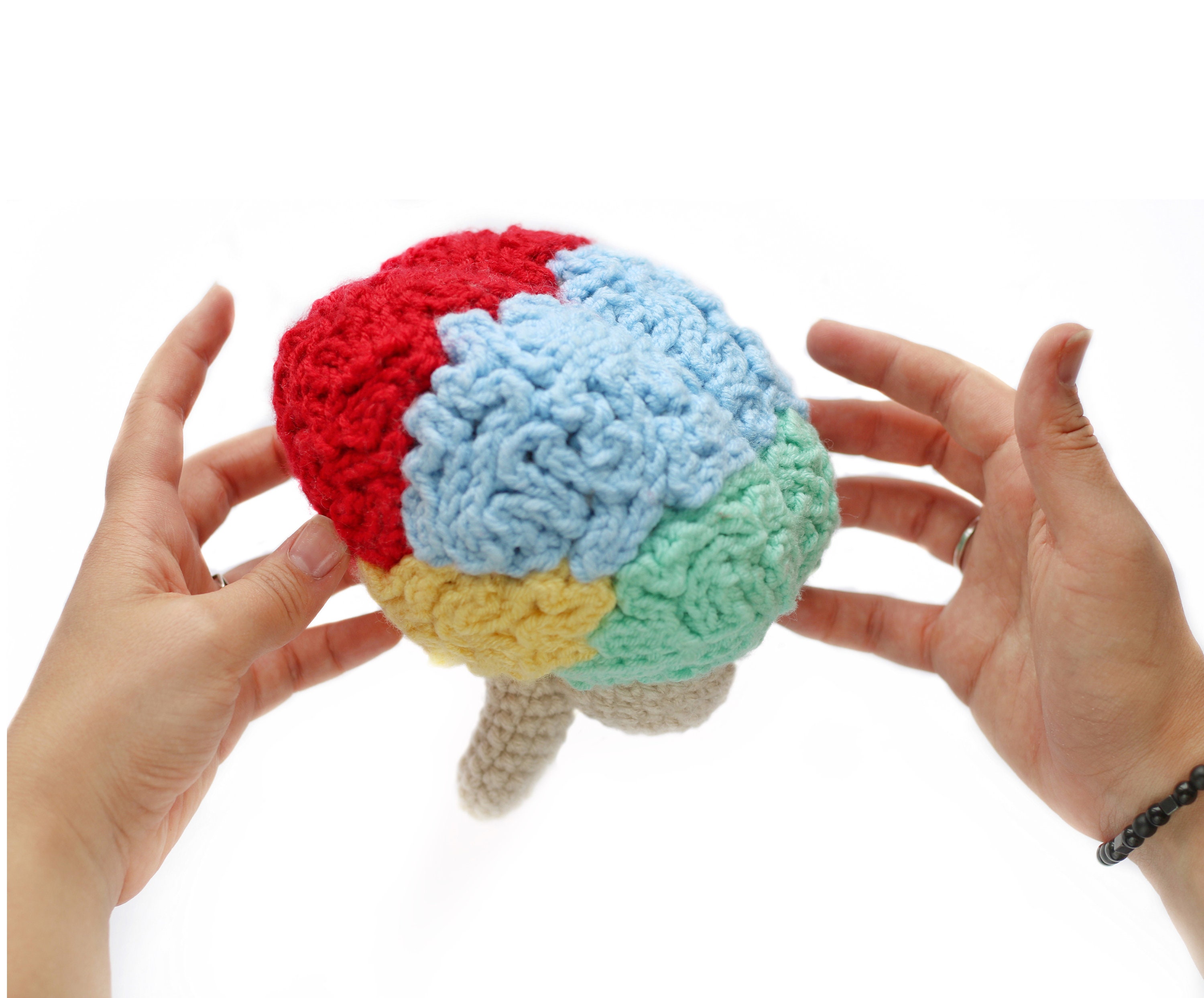 Anatomical crochet human brain pattern Amigurumi realistic Etsy España