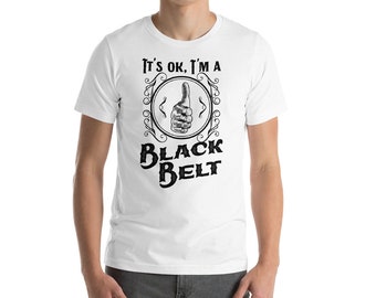 C’est Ok, je suis une ceinture noire - noire police - cadeau de BJJ - BJJ chemise