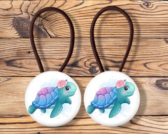 Sea turtle gifts Ponytail Holder toddler hair band