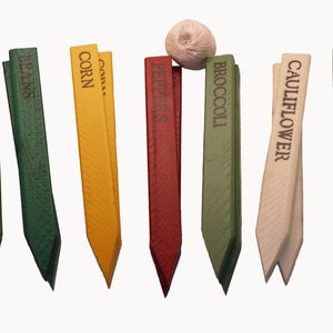 Colorful Wooden Garden Stakes Vegetable (7 Pairs) FREE SHIPPING