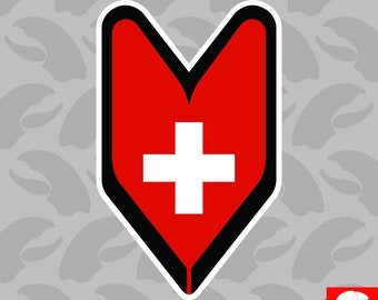 Trinidadian Driver Badge Sticker Vinyl wakaba leaf soshinoya Trinidad TTO TT