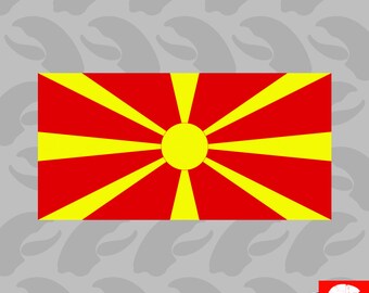 Macedonian Flag Etsy