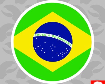 Brazilian Driver Badge Sticker Decal Vinyl wakaba leaf soshinoya Brazil BRA BA
