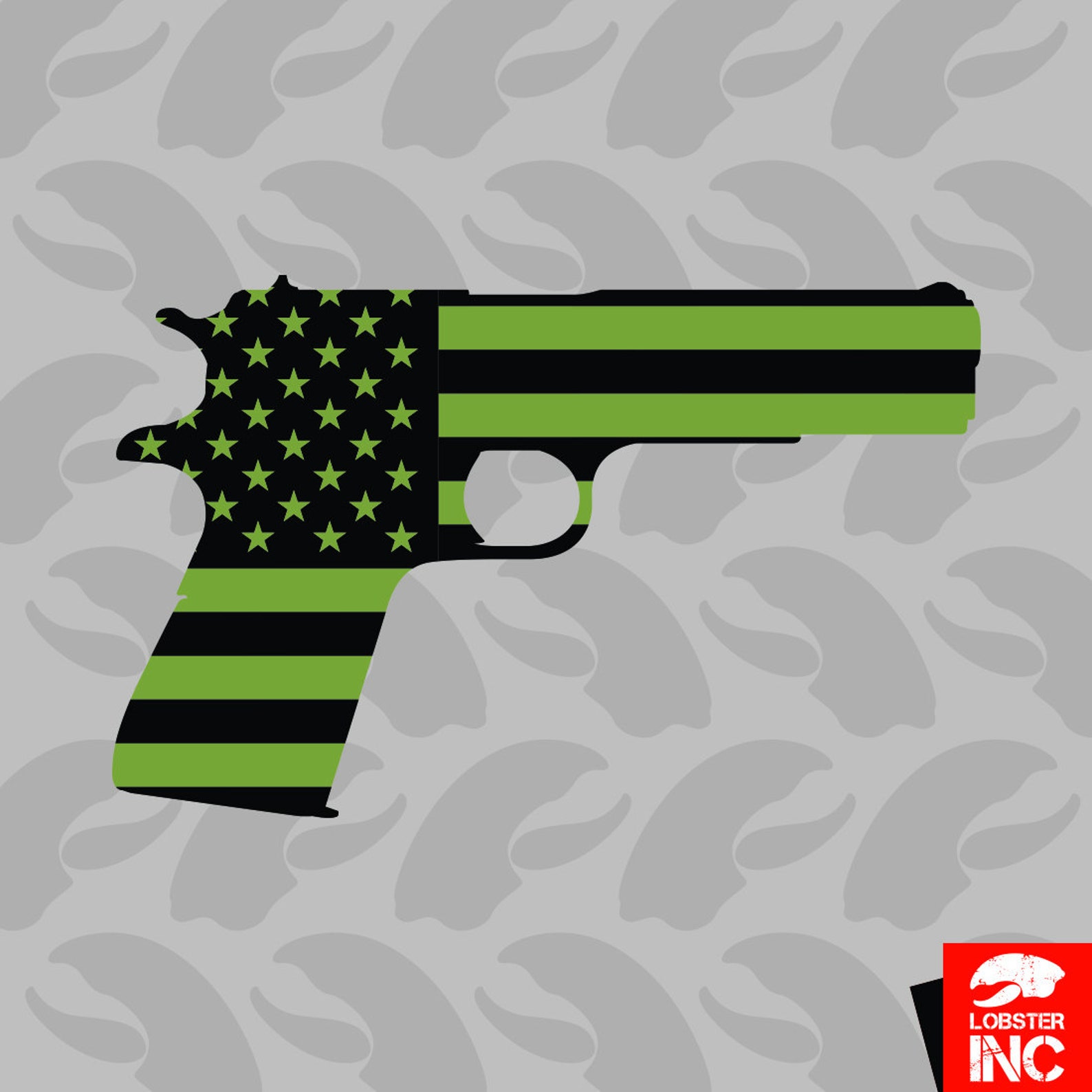 OD Green American Flag 1911 Pegatina Autoadhesivo Vinilo 2a - Etsy España