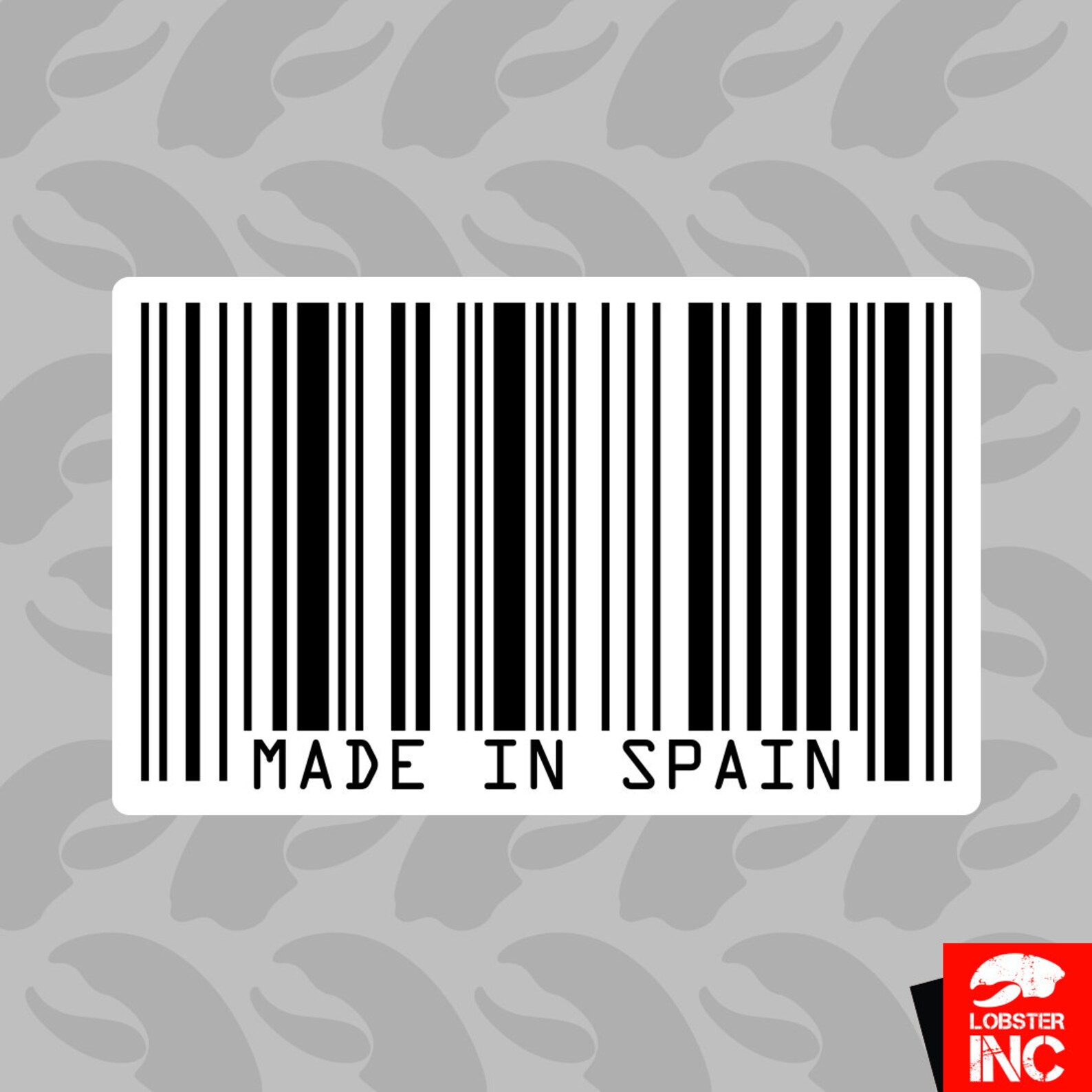 Made in Spain Barcode Sticker Self Adhesive Vinyl Jdm Haters Etsy