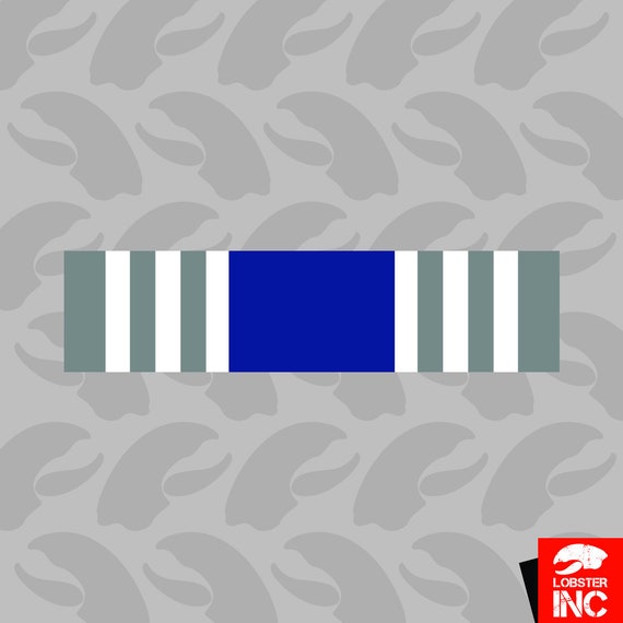 Long Tour Air Force Overseas Service Ribbon Sticker Self Etsy