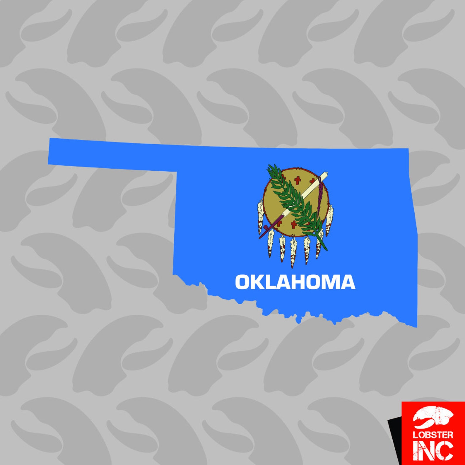 Oklahoma State Shaped Flag Sticker Self Adhesive Vinyl OK Etsy