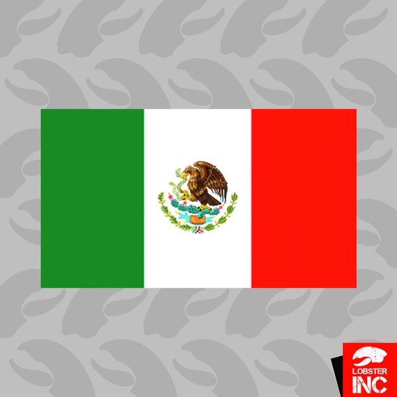 Mexikanische Flagge Aufkleber Selbst Klebstoff Vinyl Mexiko Etsy