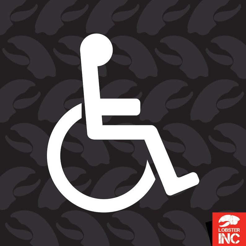 Handicap Sticker Self Adhesive Vinyl Disabled Assisted Etsy