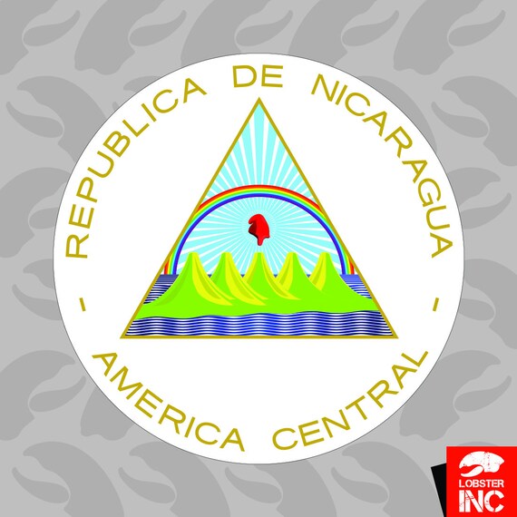 Nicaraguan Coat of Arms Sticker Self Adhesive Vinyl Nicaragua | Etsy