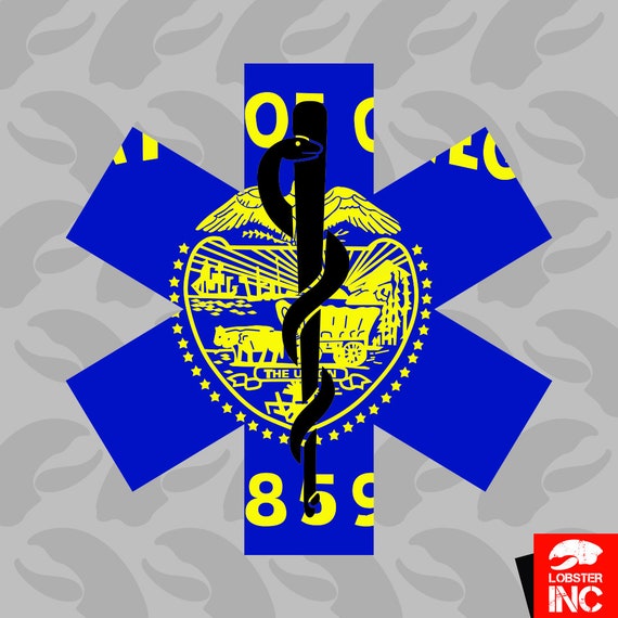 Arizona State Shaped EMT Flag Sticker Decal Vinyl EMS Paramedic AZ