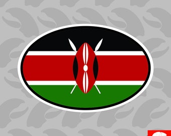 Kenya Stickers Etsy