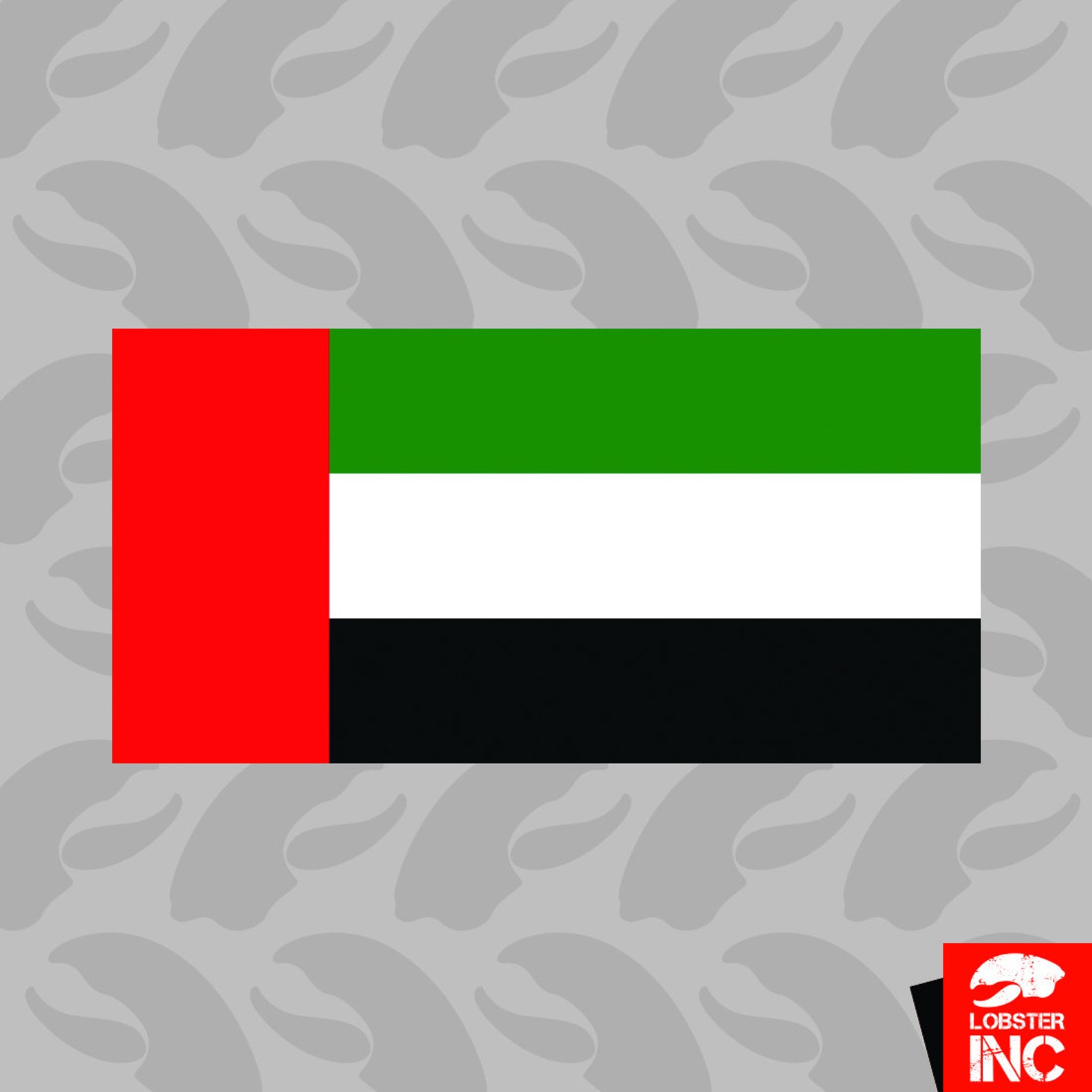 Emirati Flag Sticker Self Adhesive Vinyl United Arab Emirates Etsy