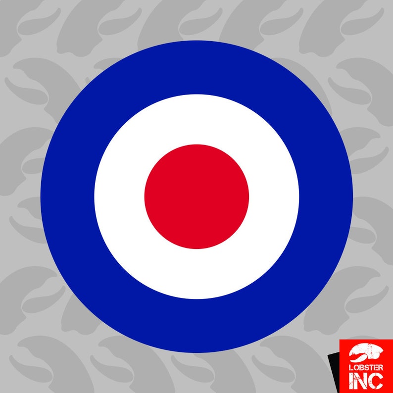 RAF Roundel Sticker Self Adhesive Vinyl UK Royal Air Force Etsy