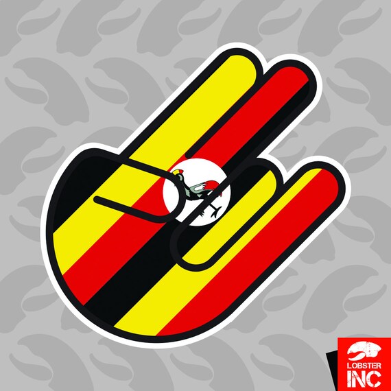 Ugandan Flag Sticker Decal Vinyl Uganda UGA UG