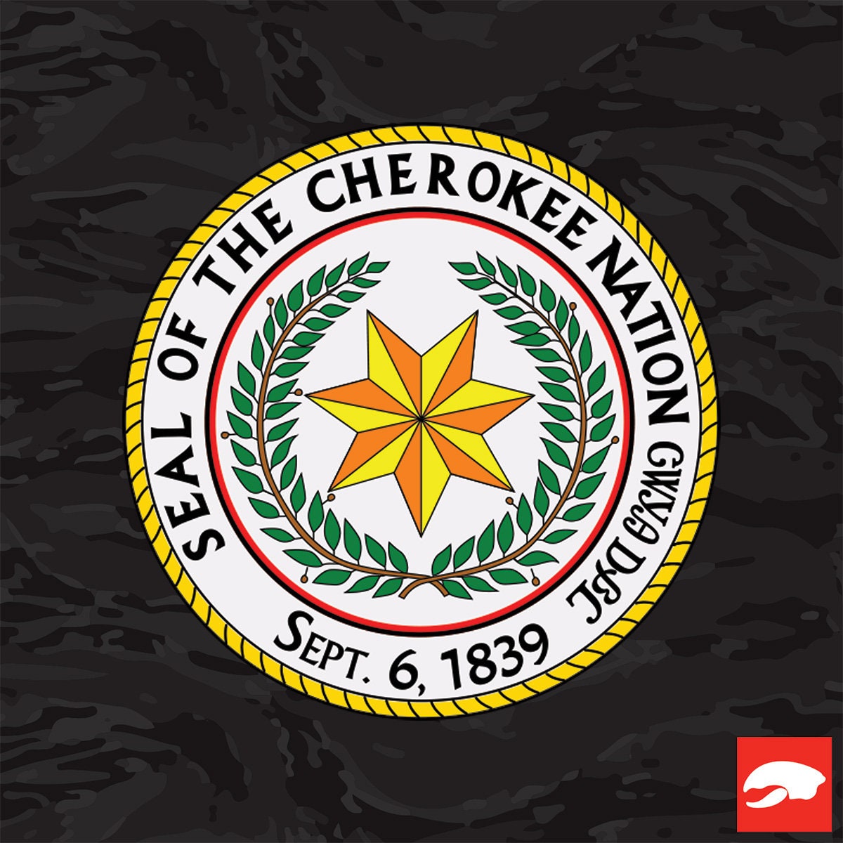 Cherokee Nation Seal Sticker Decal Self Adhesive Vinyl - Etsy