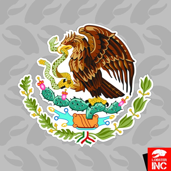 Mexicaine Armoiries Vinyle Adhesif Autocollant Auto Mexique Etsy