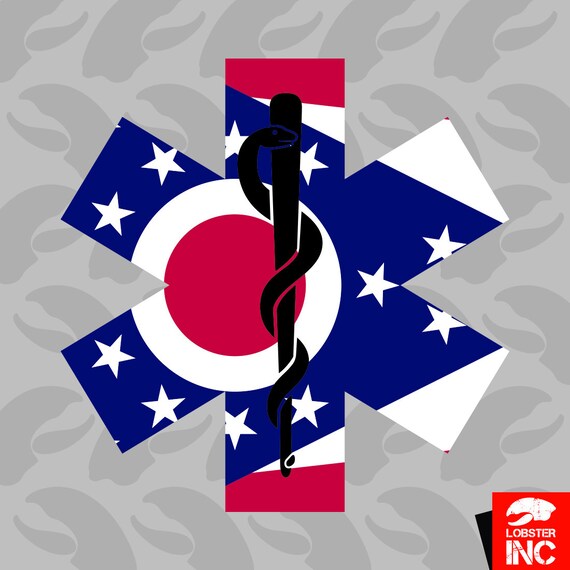 4/" Ohio Flag Sticker Decal Self Adhesive Vinyl state buckeye OH
