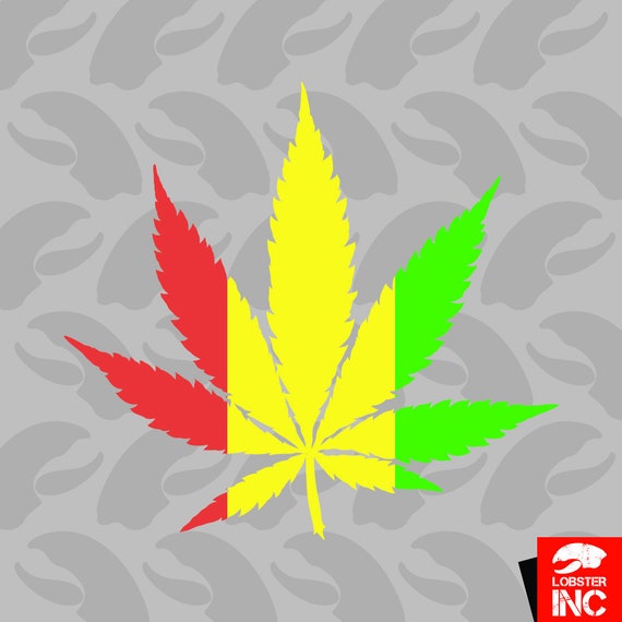 3/" x 3/" Canadian Weed Marijuana Cannabis Pot Leaf Laminated Vinyl Decal